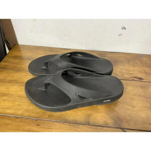 Oofos Ooriginal Unisex Recovery Flip Flop Sandals Mens 10 Womens 12 Matte Black